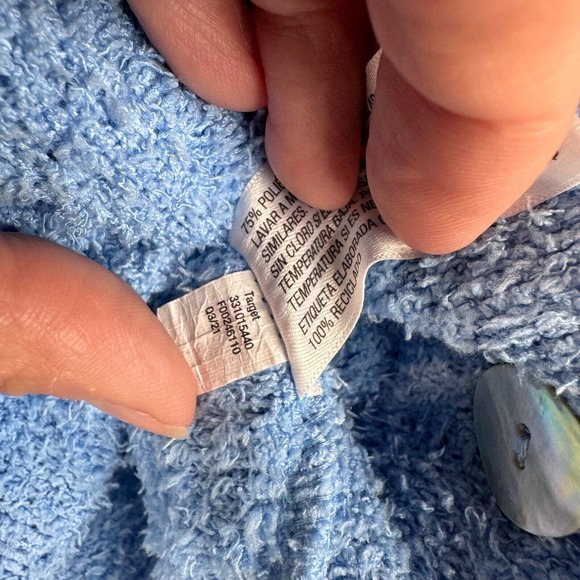 Will Fable Women's‎ Terry Button Front Cardigan Sweater Long Sleeve Size M - Picture 11 of 15